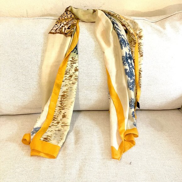 Vimoda Paris Rectangular Leopard Scarf (34" X 71") NWOT - Picture 11 of 15